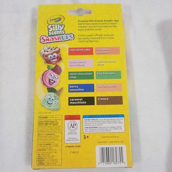 CRAYOLA Silly Scents Smashups Washable Markers Lot 2 Art Craft Kids - Picture 5 of 5